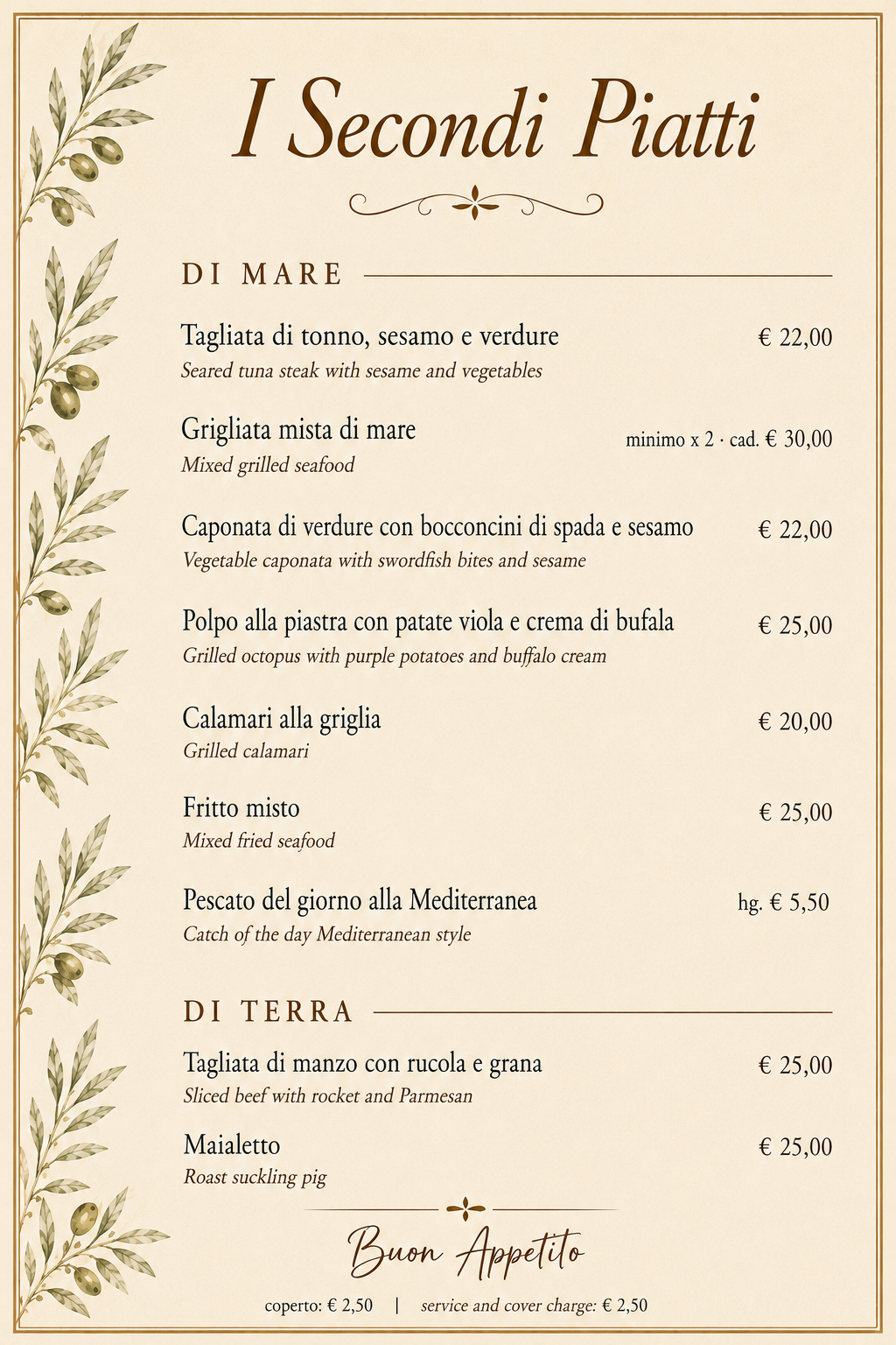 secondi piatti